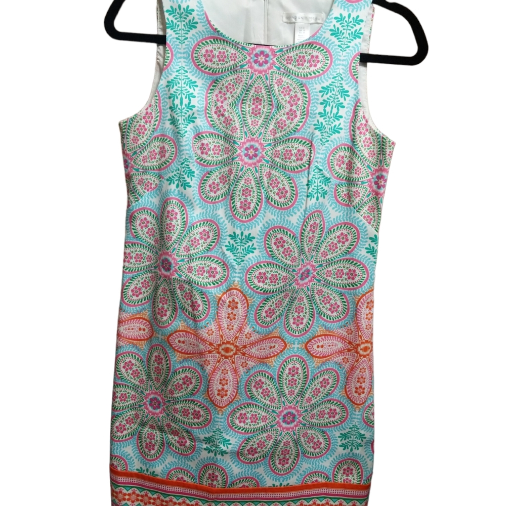 London Times Woman's Sleeveless Dress Paisley SZ 6